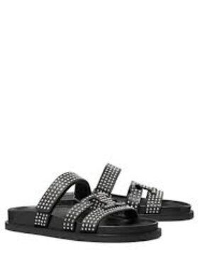 Tory Burch Black Studded Sandals